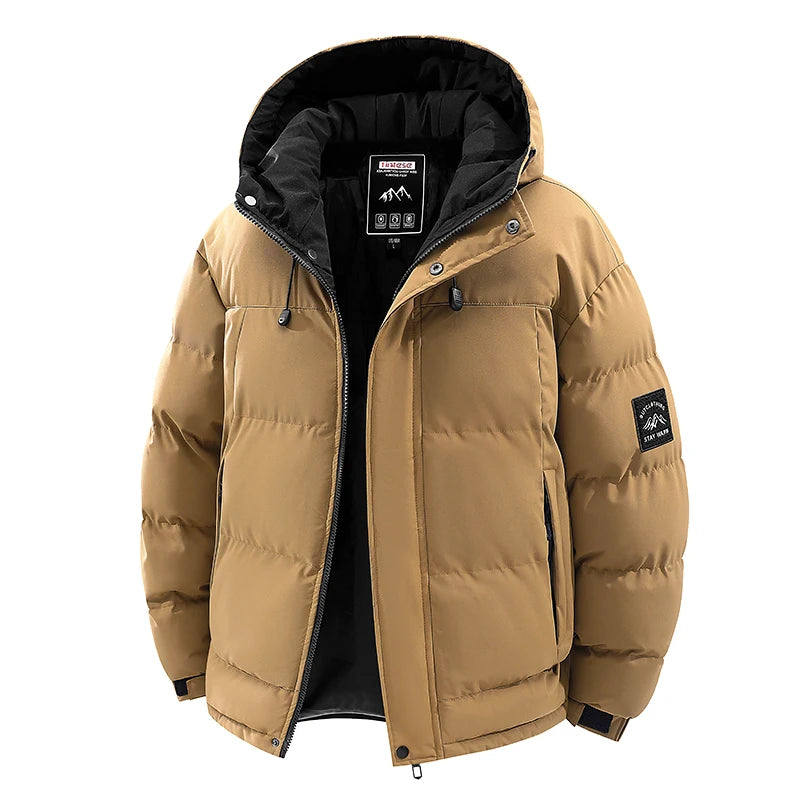 Parka Homme Hiver - Coupe-Vent Épaisse à Capuche